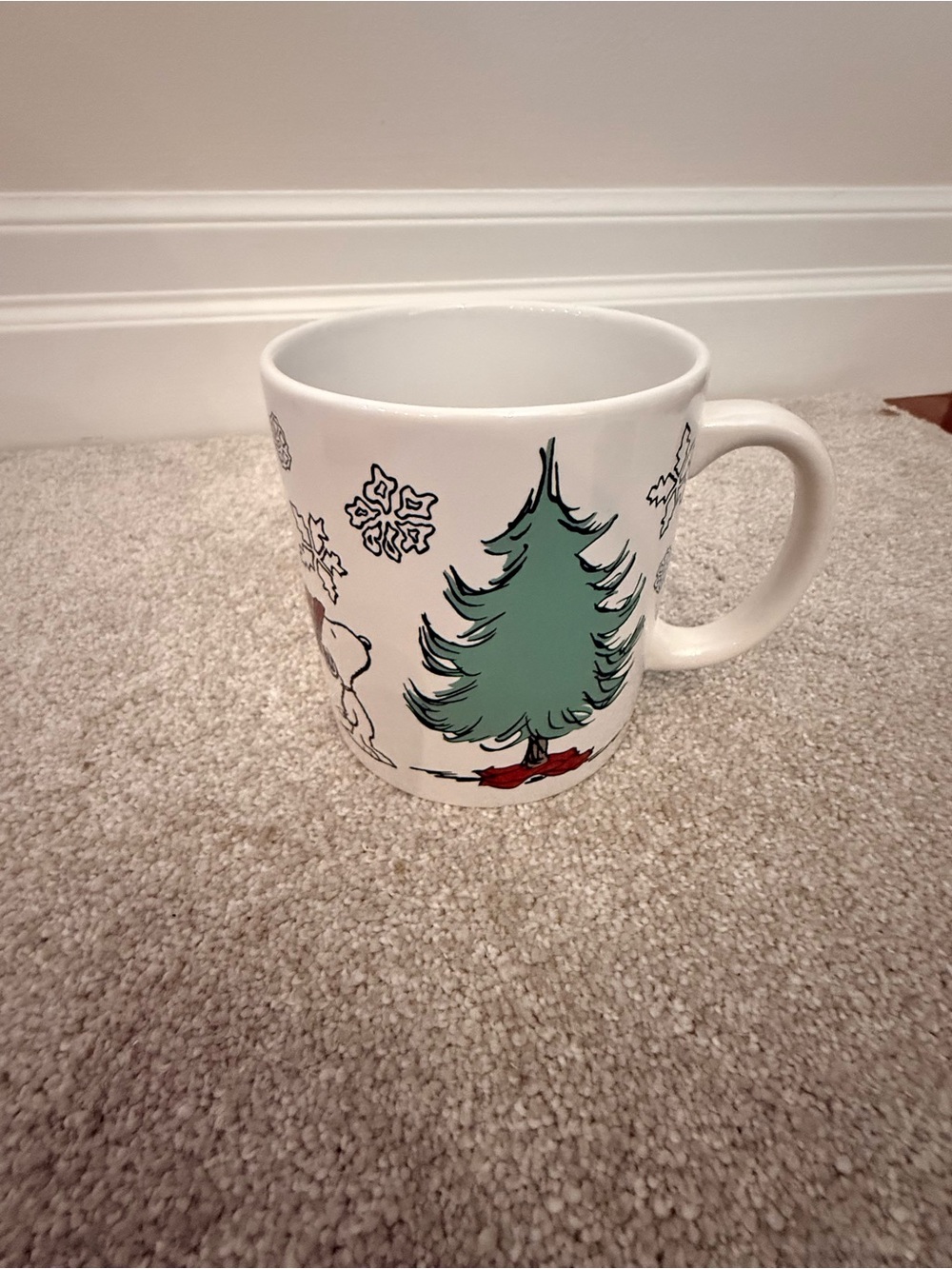 Peanuts Christmas coffee mug